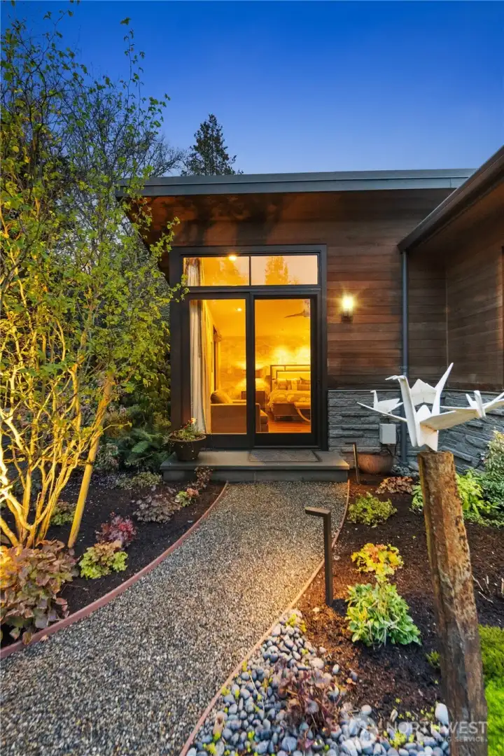 The path leading to teh primay suite.