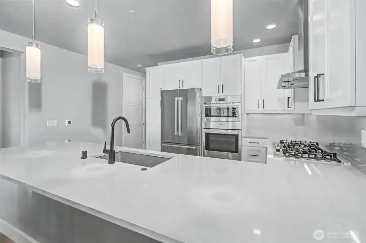 Bright, modern kitchen with clean lines and thoughtful design throughout.