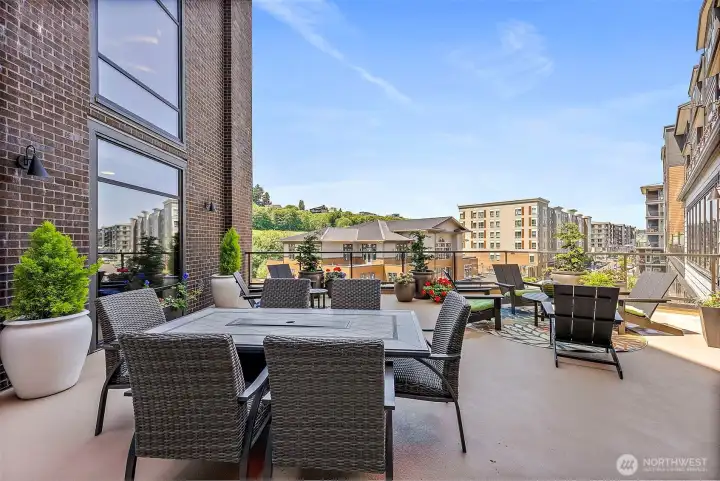 Community terrace provides additional areas to relax and entertain.