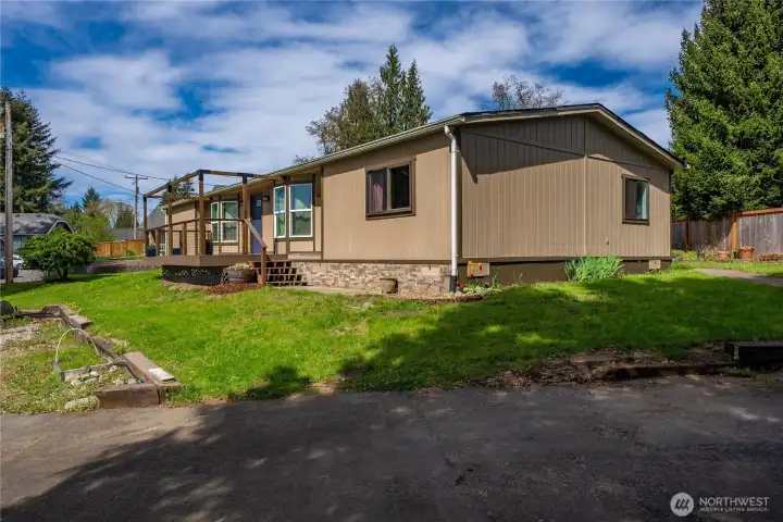 Large 15,400sqft / .35 ac corner lot with garden space