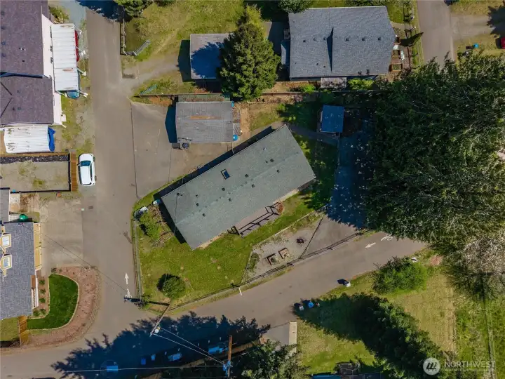 Fully Fenced .35 ac lot with oversized garage and 1755sqft home