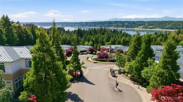 This beautiful condo is located in the secure, gated community of McCormick Ridge with a private deck with views of the water and mountains