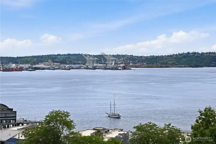 Imagine, ever changing views from your home & today a single sailboat on the sound soaking up sunny blue skies! Imagine, ever changing views from your home & today a single sailboat on the sound soaking up sunny blue skies!