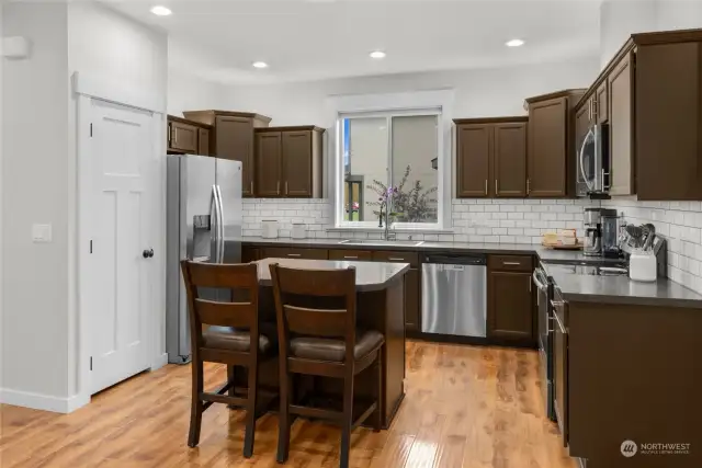 Well appointed kitchen with pantry!