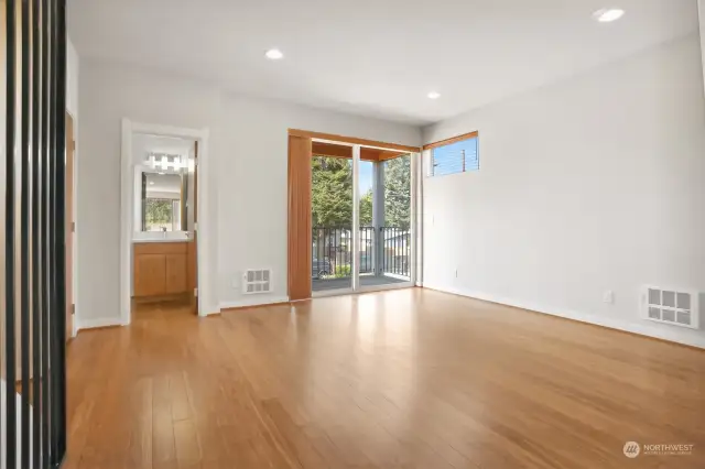 Bonus Room with Sliding Door to Front Balcony and Half Bath