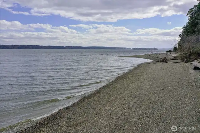 Beach looking South. NO ACCESS FROM HOMESITE