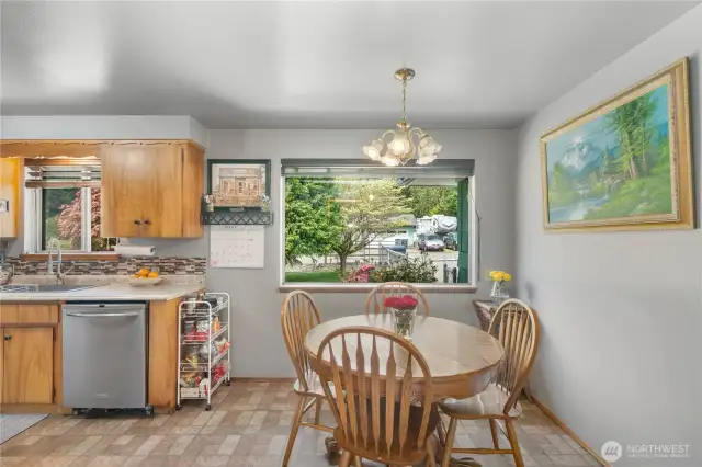 Kitchen with eating nook