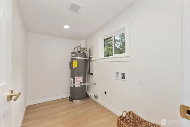 Laundry/Mudroom and new water heater!
