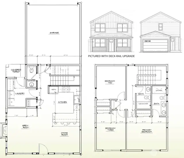 Floor plan, a representation of the build, actual build may vary.
