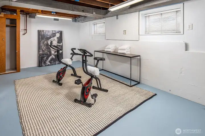 Huge bonus room for your exercise, craft or hobby space.  Larger than it appears, this is a great extra space for any creative endeavors.