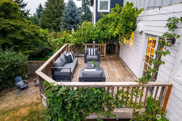 So many comfortable outdoor seating and entertaining areas.