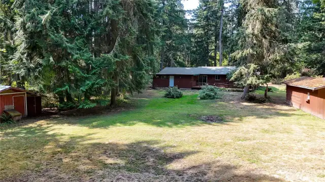 Several outbuildings offer plenty of possibilities.