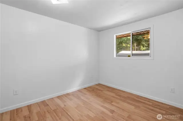 The additional bedroom is also spacious and bright.