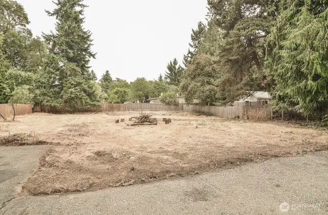 Back portion of the lot at ground level.
