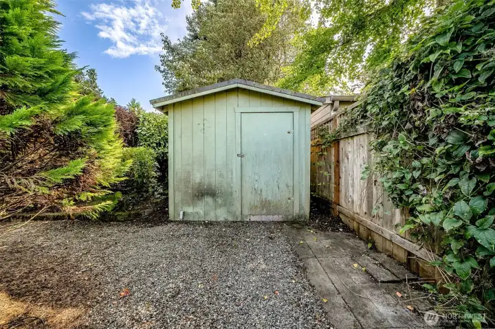 Large shed in back yard
