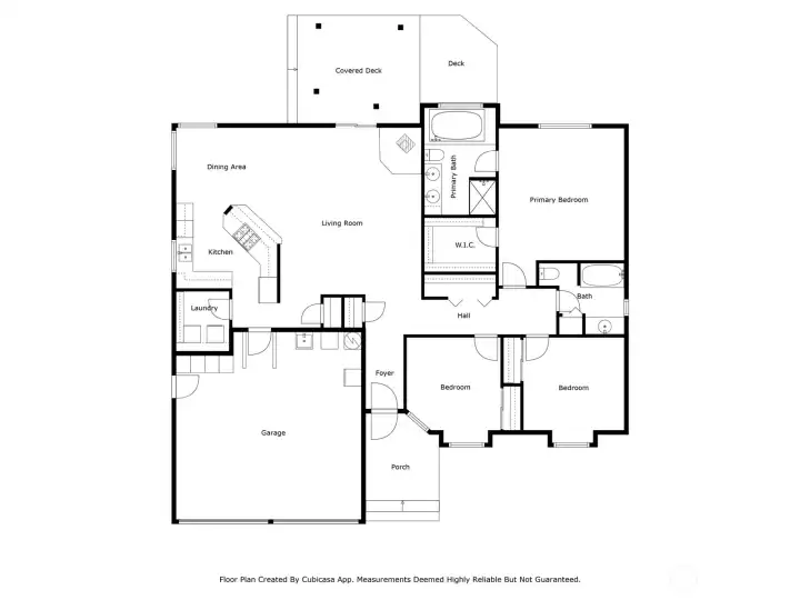 Floor plan w/ approx room sizes