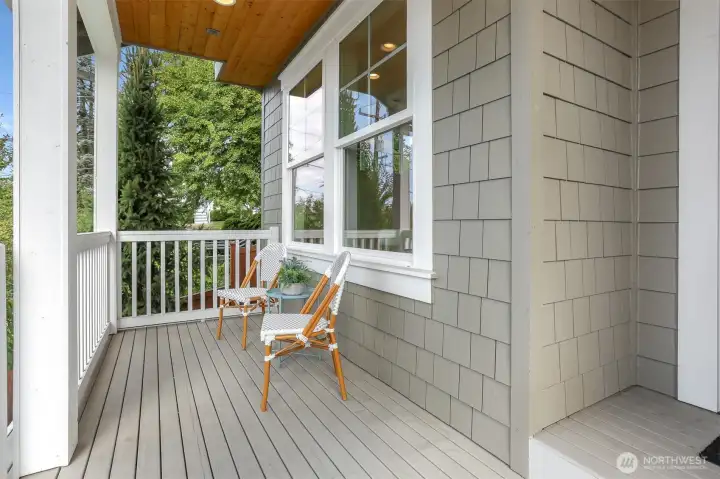 Craftsman style greets you with this front porch.