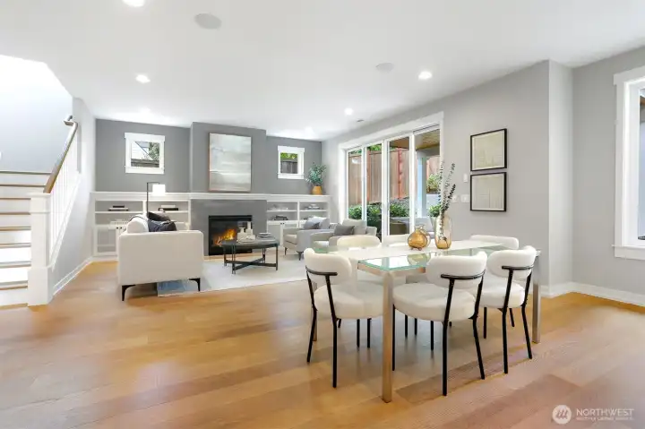 The home is bright and open throughout.