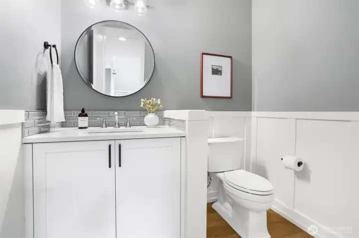 Main floor powder room.