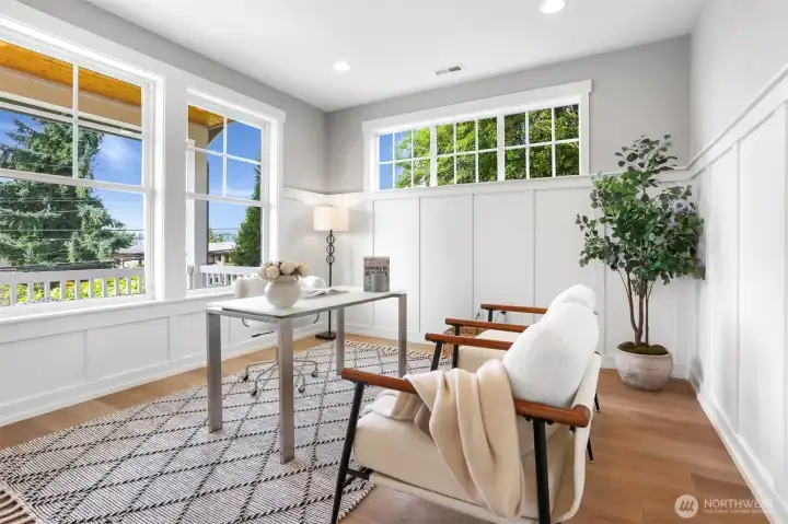 Dedicated main floor office.
