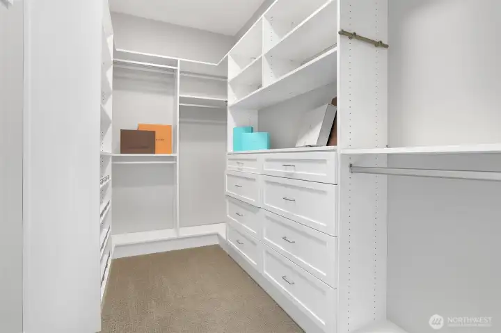 Spacious Primary closet