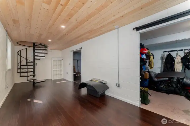 Lower level...potential rec area and great storage areas