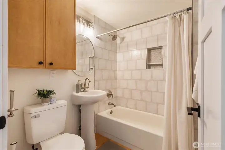 Renovated main bathroom