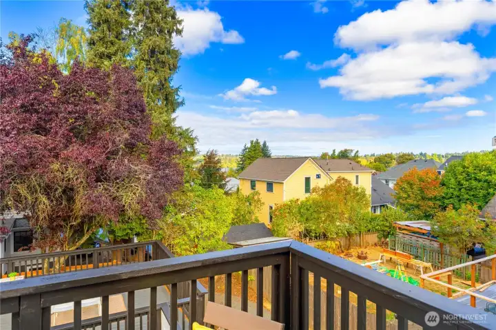 Primary deck view of lake