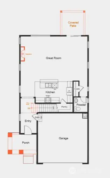 Artist Rendering Main Floor.