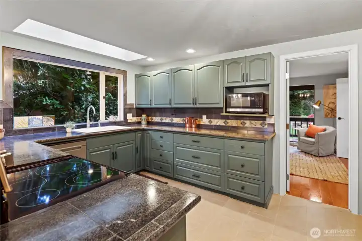 Open and spacious, the kitchen this kitchen is definately the heart of the home.