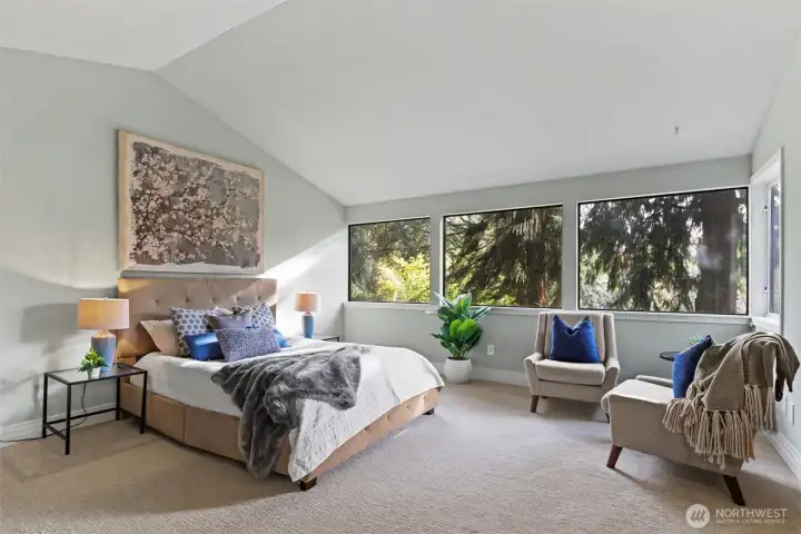 Cozy and quiet, you'll never want to get up!