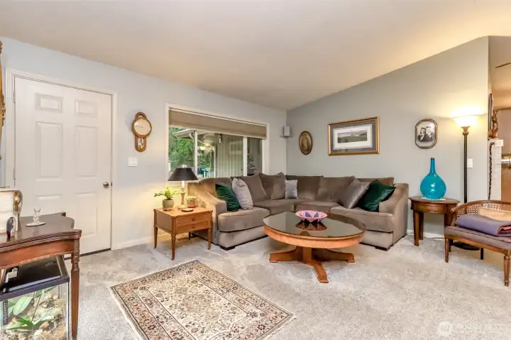 White doors and trim throughout the house.