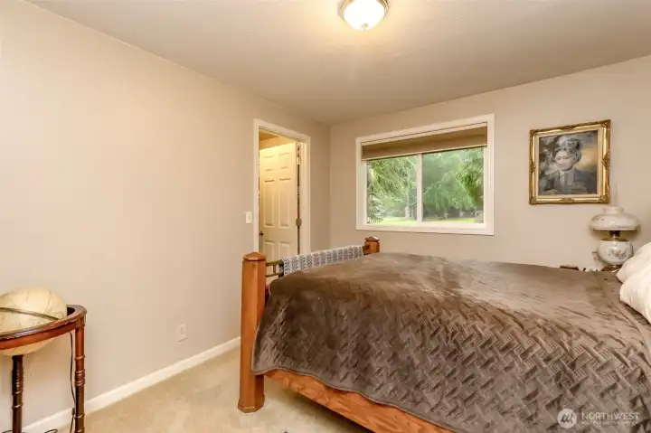 The second bedroom also has a walk-in closet.