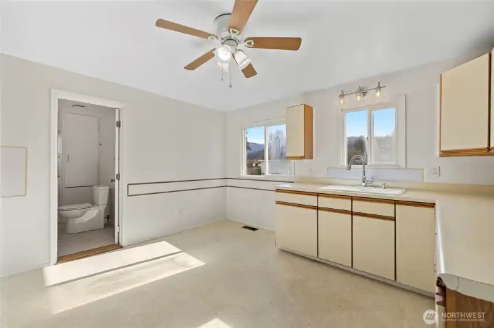 Kitchen- View from Living Room