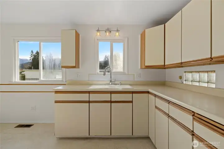 Kitchen- View from Living Room