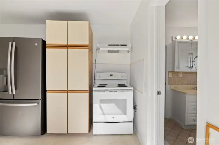 Kitchen- View from Dining area looking straight