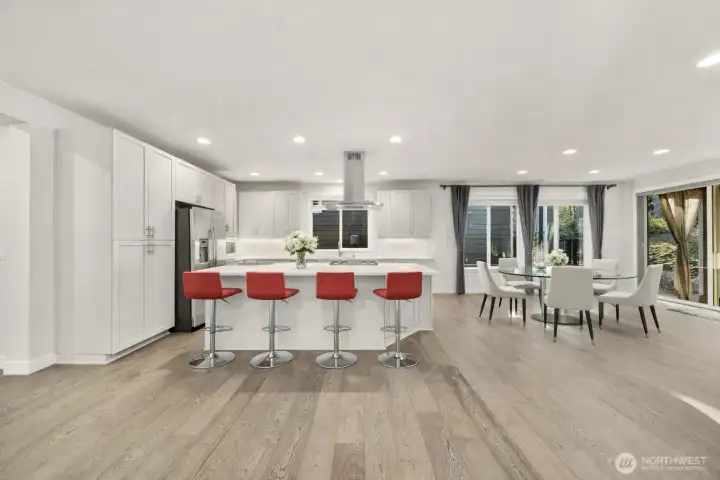 Virtually staged Kitchen