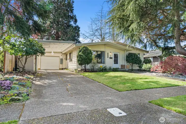 Nicely sited on a tree lined street