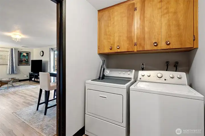 Laundry room with built-in storage