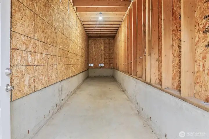 huge storage under deck