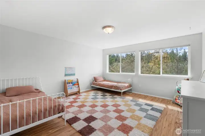 Huge bonus room used as a bedroom