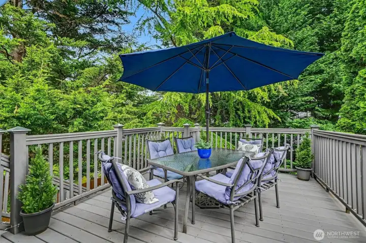 Enjoy your morning coffee or evening BBQ's on this private deck.