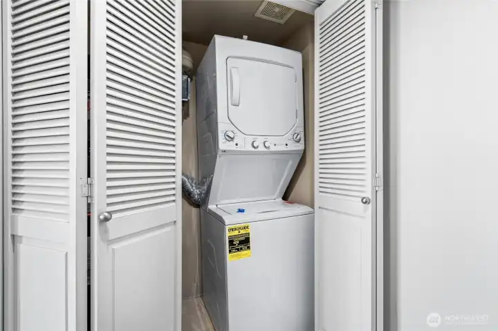 In-unit washer and Dryer stay.