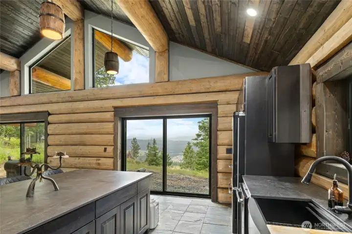 Two large sliding doors to welcome you outside to the back of the home. Two large sliding doors to welcome you outside to the back of the home.