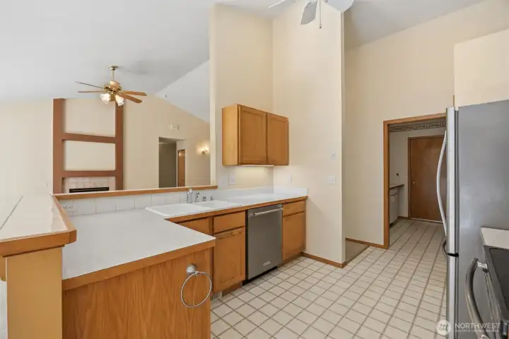 Kitchen with access to laundry room and garage Kitchen with access to laundry room and garage
