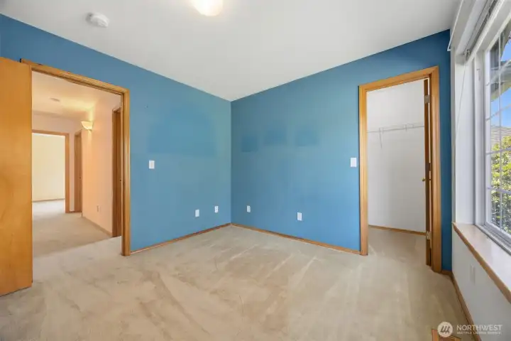 Bedroom #3 with walk-in closet Bedroom #3 with walk-in closet