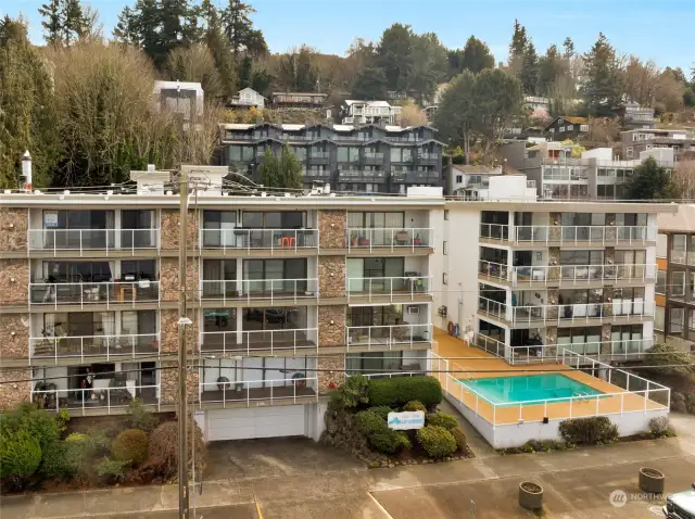 Welcome to Alki Shores. Alki's only condo with a front-facing, outdoor heated pool.