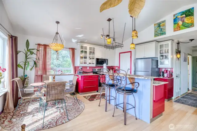 Kitchen and dining area.