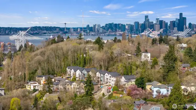 View of community with Downtown Seattle in the distance, only a 10 minute drive!