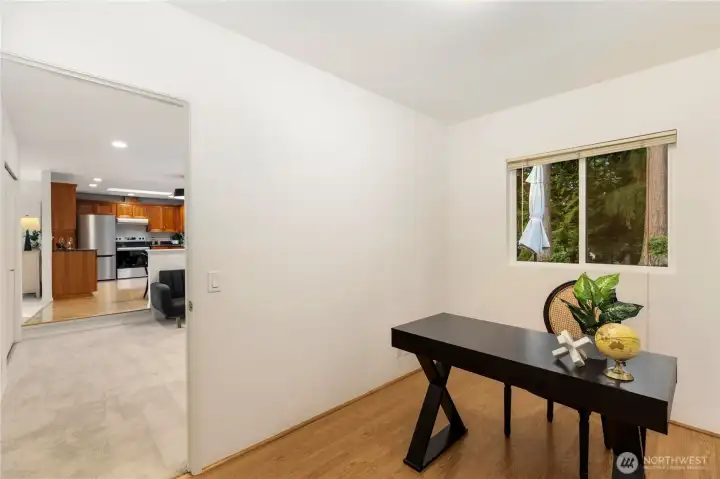 No need to convert a bedroom to an office; this home comes with a flex space den/office/bonus room just off of the family room.